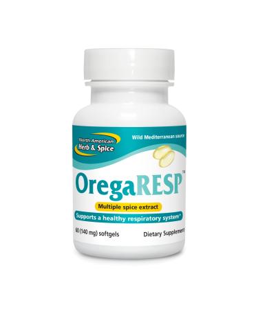 North American Herb & Spice OregaResp P73 - 60 Softgels - Supports Immune & Respiratory Health - Multiple Spice Oil Complex with Oreganol P73 Oregano Oil - Non-GMO - 30 Servings