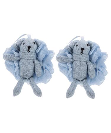 FOMIYES 2 Pcs Cartoon Bath Ball Kids Bath Toys Bumble Seats for Bath Sponges for Shower Back Scrubber Sponge Body Scrubber Puff Exfoliate Shower Sponge Mesh Bath Pouf Shower Loofah