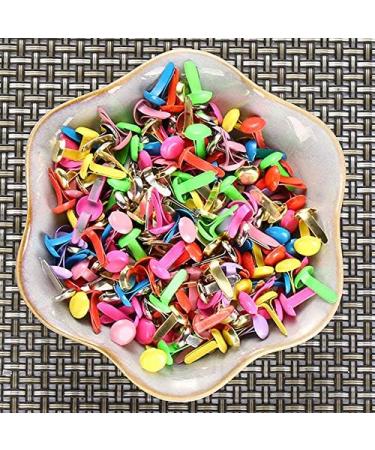 200 Pcs Mini Brads Fasteners Split Pins Pastel 0.3 x 0.47 inch - Multicolor Round Brads for DIY Crafts and Scrapbooking - Buy Online on GoSupps.com