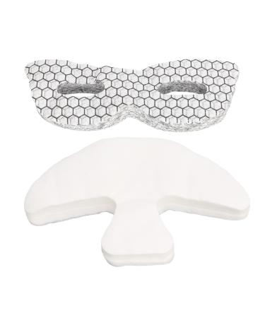 Disposable Eye Forehead Masks Eye Forehead Mask Paper Silk DIY Soft Disposable Hydrating Eye Care Paper Facial Eye Pads Spa DIY Clear Eye Mask Paper Beauty Sheets for Home Beauty