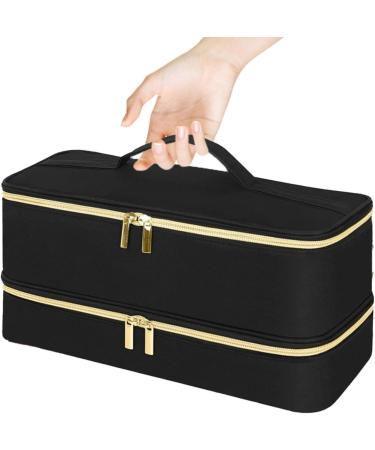 Hair Dryer Travel Case - Double-Layer Hair Dryer Carrying Case | Portable Stylish Organizer Bag Water Resistant Storage Box Large Capacity for Hairdryer Styler Tools - Buy Online on GoSupps.com