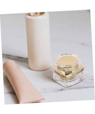 Mikinona 1pc Cream Empty Cosmetic Jars Sample Holder Face Cream Pot Jars Face Cream Containers Cream Empty Jars Reusable Bottle Creami Lotion Practical Cream Bottle Acrylic 4.6x4cm Golden - Buy Online on GoSupps.com