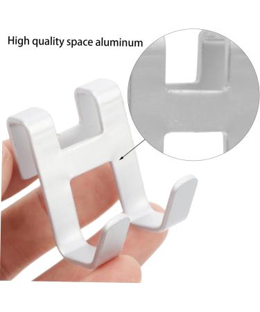Alipis 6 Pcs Hook up Stainless Steel Hooks Cabinet Door Dual Hooks Wreath Hat Hooks Double The Hook 4X4CMx3pcs Silverx3pcs - Buy Online on GoSupps.com