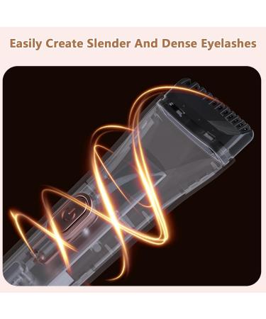 Heated Eyelash Curler Heated Eyelash Curling Wand Electric Eyelash Curler Heated with Large-Capacity Battery and Usb Type-C Interface Women Natural Eyebrows Eyelash Curler for Long-Lasting White - Buy Online on GoSupps.com