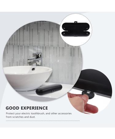 Black Healvian Electric Toothbrush Hard Travel Case - Ideal Toothbrush Storage Box for Outdoor Travel and School - Buy Online on GoSupps.com