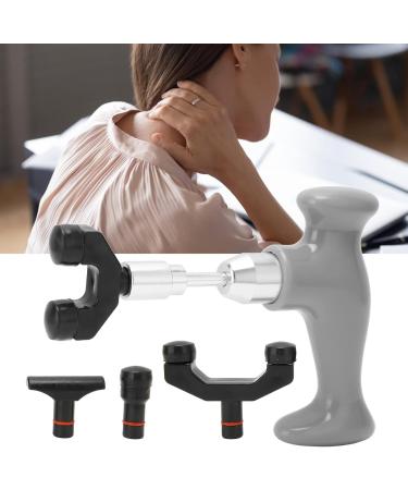 Verdant Touch Hand Massager - T-Shape Deep Tissue Massage Gun for Pain Relief & Physiotherapy | Gray Muscle Massage Tool for Legs & Arms - Buy Online on GoSupps.com