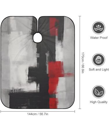 Buy Abstract Modern Geometric Barber Cape - Water-Resistant Minimalist Hair Cutting Salon Apron | International Shipping - Buy Online on GoSupps.com