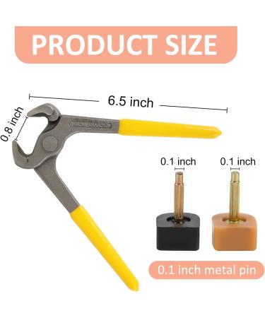 YEHAM 30 Pairs High Heel Shoes Replacement Tips - Round & Square Heel Repair Caps with 6 Heel Pliers - Black & Beige Colors - Buy Online on GoSupps.com
