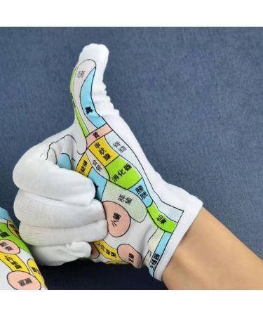 Hand Reflexology Acupoint Acupressure Tools Glove Reusable Point Household Textured Exfoliator Gloves Mittens Y6C5 Colorful One Size - Buy Online on GoSupps.com