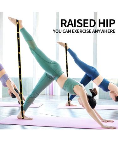 Buy 2 Yoga Bands - Elastic Fitness Stretch Belt with 8 Loops in Yellow & Pink | International Shipping Available - Buy Online on GoSupps.com