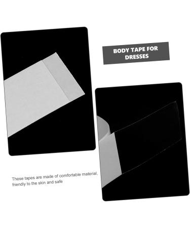 CLISPEED Body Tape 240 Sheets Anti-Light Stickers Shirt Transparent Stickers White The Pet Double Sided Tape for Clothes Whitex4pcs 8.5x1.2cmx4pcs - Buy Online on GoSupps.com