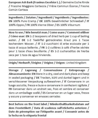 Health Embassy European Ash Bark Tea | Fr ne Commun corce Tisane | Fraxinus excelsior L | Loose Herbal Tea (100g) - Buy Online on GoSupps.com