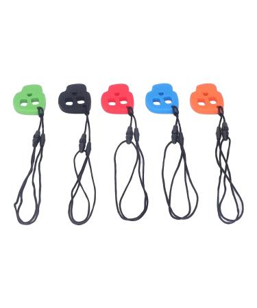 5Pcs Sensory Chew Necklace Bundle | Silicone Chewy Necklaces for Autism ADHD & Anxiety - Oral Motor Aids - Buy Online on GoSupps.com