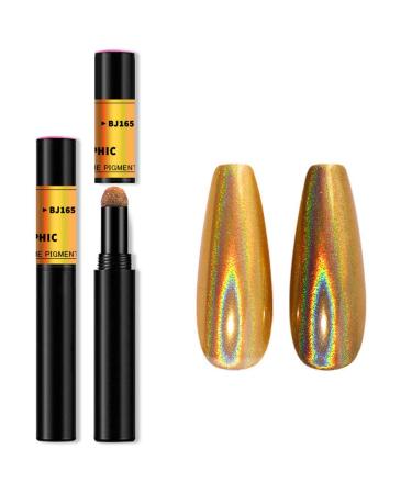 Chrome Nail Powder Pen - Air Cushion Nail Powder Pen With Mirror Effect Glitter Nail Art Pens Eyeshadow Pens BJ165