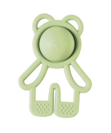 Nattou silicone teething ring "Pop-it" small bear as a grasping toy and teething toy BPA-free approx. 11 cm silicone green - Buy Online on GoSupps.com