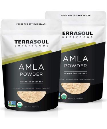 Terrasoul Superfoods Organic Amla Berry Powder (Amalaki) 2 Lbs - Rich in Antioxidant Vitamin C | Supports Immunity