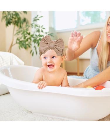 Leoeasy 3-Piece Baby Girl Headband Set | Elastic Hair Bands for Newborns & Toddlers (0-6 Months) - Buy Online on GoSupps.com