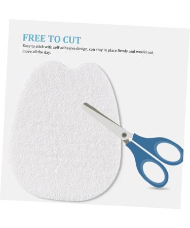 CLISPEED 6 Sheets Tongue Sticker Anti- Pain Foot Insoles Metatarsal Gel Pads Forefoot Pads Orthotic Insole Cushion Metatarsal Foot Pad Lint Forefoot Mat Sticker Household Flannel White - Buy Online on GoSupps.com