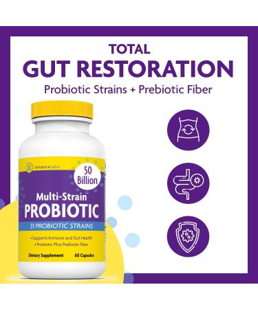 InnovixLabs Multi Probiotic & Curcumin Bundle Multi-Strain Probiotic (60 Time-Release Capsules) Turmeric Curcumin (100 Time-Release Tablets). Supports Gut and Immune Health. * - Buy Online on GoSupps.com