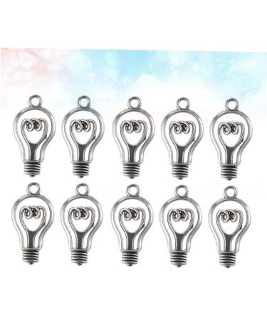Lurrose Alloy Pendant 30 Pcs Light Bulb Charms Spacer Beads Bulb Pendants Earring Charms Handmade Pendant Accessories Bags - Buy Online on GoSupps.com