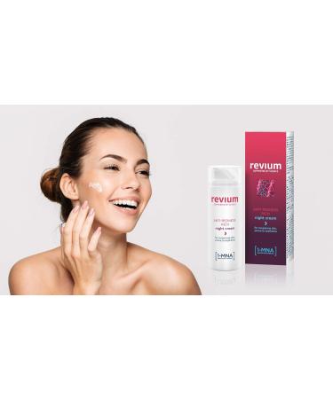 Revium Rosacea Anti-Redness Rich Night Cream for Coupreose Skin Prone to Erythema with 1-MNA Molecule Chlorella Vulgaris Green Algae Extract Acerola Friut Macadamia Oil Shea Butter 50ml - Buy Online on GoSupps.com