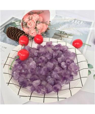 Stone Crafts Natural Amethyst Quartz Crystal Gemstone Flower Reiki Crystal Stone Specimen for Home Decor Natural Luster - Buy Online on GoSupps.com