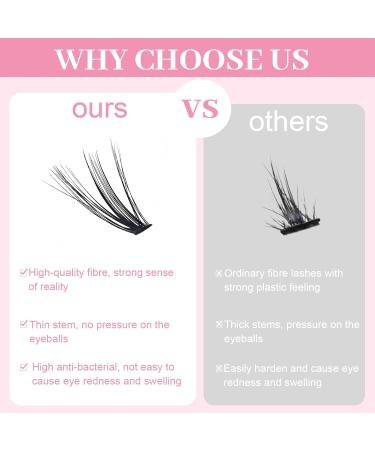 BELEVO 240 Individual Eyelashes Cluster Lashes Kit Natural D Curl Fluffy Lash Clusters DIY Eyelash Clusters Extensions at Home Reusable 30D+40D 11-16MM - Buy Online on GoSupps.com