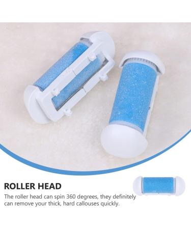 12 Replacement Rollers for Foot File - Coarse Refill Heads for Electronic Pedicure Tools - Blue - Buy Online on GoSupps.com