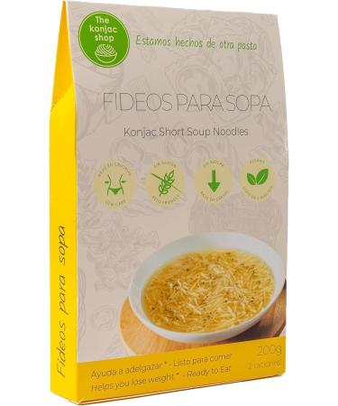 The Konjac Shop The Konjac Shop - Short konjac noodles for soup 270g - Gluten Free - Low Calorie & Carb - Ideal for Keto Vegan LowCarb (1 unit)