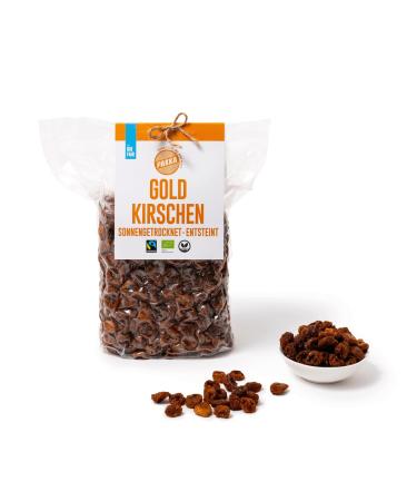 pakka PAKKA Organic Fair Trade Dried Golden Cherries - 1kg - Collected Directly from Small Farmers in Samarkand Uzbekistan Vegan Family Package 1000g (1