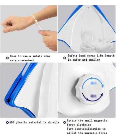 Hollow Double-Layer Glassware Glass Window Cleaner Cleaning Scraper - Buy Online on GoSupps.com