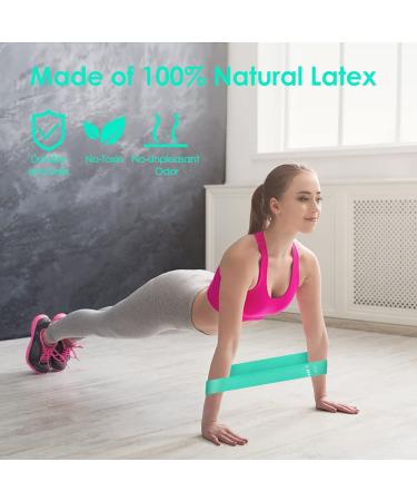 Resistance Loop Exercise Bands Set for Full Body Workout | Home Fitness & Strength Training | Yoga & Pilates Flexbands for Women & Men - Buy Online on GoSupps.com