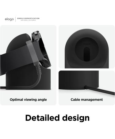 elago GW2 Stand Compatible with Samsung Galaxy Watch 5 Charger Stand (40  44mm) / Galaxy Watch 5 Pro Charger Stand (45mm) 2022 - Black Charging Cable Not Included - Buy Online on GoSupps.com