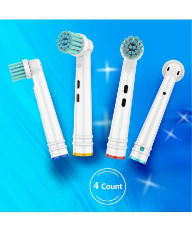 4-Pack Extra Soft Bristle Toothbrush Heads for Oral B Electric Toothbrushes - Compatible with Braun Models - Gentle Care for Sensitive Gums - Buy Online on GoSupps.com