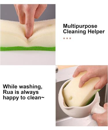 Dish Sponges for Kitchen | Dishwashing Non-Scratch Cleaning Sponge - Strong Water Absorption Sponge for Various Tableware Bathroom Kitchen Utensils Puchen - Buy Online on GoSupps.com