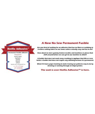 Hotfix Permanent Fusible Adhesive Sheets - 10yds x 12 Rolls | Strong & Durable bond for Fabric, Rhinestones & More - Buy Online on GoSupps.com