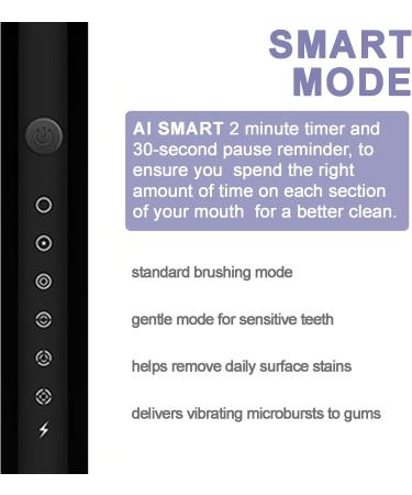 Buy Sonic Electronic Toothbrush - 6 Modes & Smart Timer for Effective Cleaning | Perfect for Men & Women - International Shipping Available - Buy Online on GoSupps.com