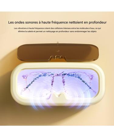  G n rique Ultrasonic Eyeglass Cleaner - Ultrasonic Cleaning Device For Silver And Dentures | Rechargeable 3 Modes Cleaner for Eyeglasses Dentures Rings Bracelets Watches - Daily Wash - Buy Online on GoSupps.com