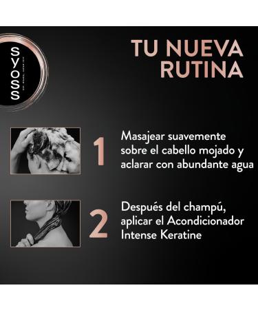  Syoss Syoss - Shampoo for frizzy and dry hair - Keratin - 6 x 440ml bottles - Controls frizz and deeply repairs - Hair looks like it just came from the salon - Buy Online on GoSupps.com