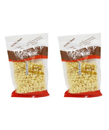 Magik 200g Natural Hard Wax Beans Beads for Painless Body Hair Removal Waxing Warmer (Cream)