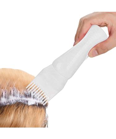 Hair Coloring Comb Bottle Root Bottle Applicator Scale Hair Dye Comb Bottle Root Comb Applicator Bottle Color Applicator Bottle With Graduated Scale For Hair Oil Applicator Hair Dye Brush White - Buy Online on GoSupps.com