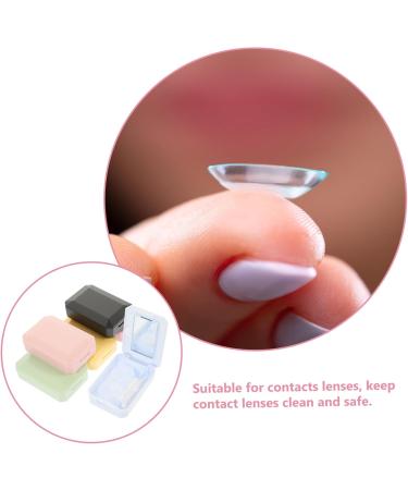 JECOMPRIS Contact Lens Container Case with Mirror - 30 Sentences Organizer Travel-Friendly 5 Color Options - Small Storage Bags for Glasses - 6.2x4.4x2.2cm - Buy Online on GoSupps.com