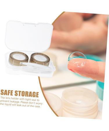 Partykindom 32 STK Contact Lens Container Set - Travel Bag Tweezers Solution Bottle & Case - Perfect Lens Care for International Shipping - Buy Online on GoSupps.com
