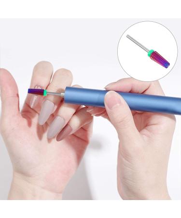 Lurrose 1pc nail polisher nail drill tool Nail Grinding Head acrylic nail drill bits nail implements Electric Nail Drill Head nail painting tools steel nail drill bit earphone alloy purple - Buy Online on GoSupps.com