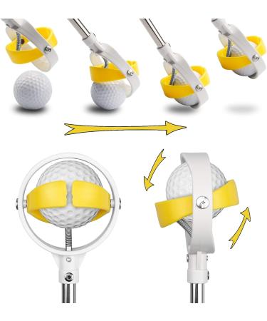 Telescopic Golf Ball Retriever with Spring Release Head - 9ft Extendable Grabber Tool for Water Hazards - Ideal Golf Accessory and Gift for Men - Buy Online on GoSupps.com