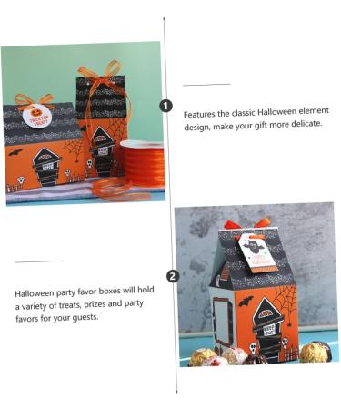 jojofuny 50pcs Box Halloween House Packing Box Halloween Cake Case Dessert Biscuit Box Child 16.5X8.5X8.5CM Assorted Color - Buy Online on GoSupps.com