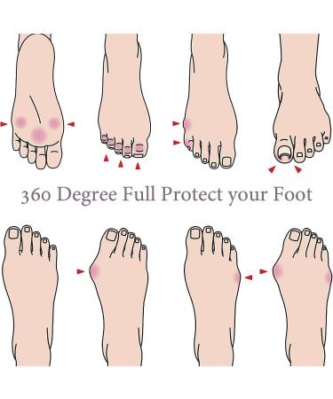 Misorita Silicone Toe Protectors - Gel Toe Caps for Pain Relief - Reusable Toe Pads, Toe Sleeve for Women Men (Beige) - Buy Online on GoSupps.com