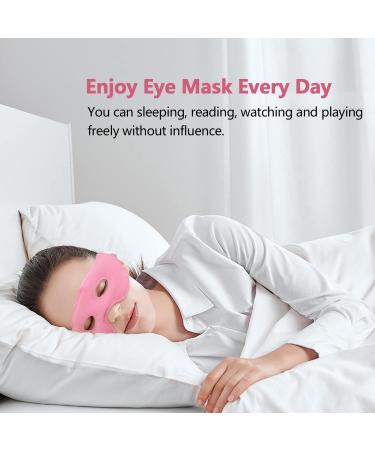 Gel Ice Eye Mask with Acupoint Magnets - Reusable Cold Hot Compress Therapy for Eye Strain Relief, Dark Circles, Puffy Eyes, Migraine - Buy Online on GoSupps.com