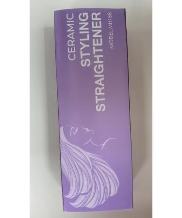 Mnsyflns 2-in-1 Ceramic Hair Straightener & Curler Purple - Lightweight Styler for Women & Girls, Temperature 120-200 - Buy Online on GoSupps.com