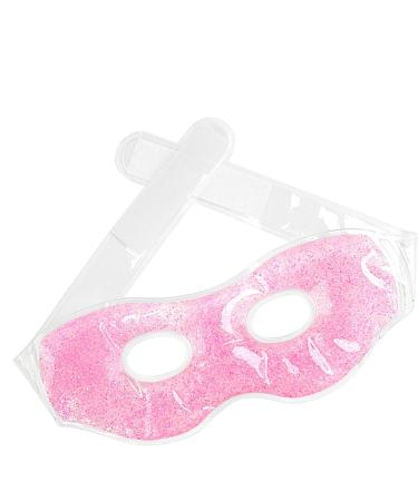 Gel Eye Cover Cooling Ice Pack 4.33in Eyes Dark Circles Reusable Spa Bead Mask Soothing Relief for Eye Strain Relaxation Sleep Headache Relief - Buy Online on GoSupps.com